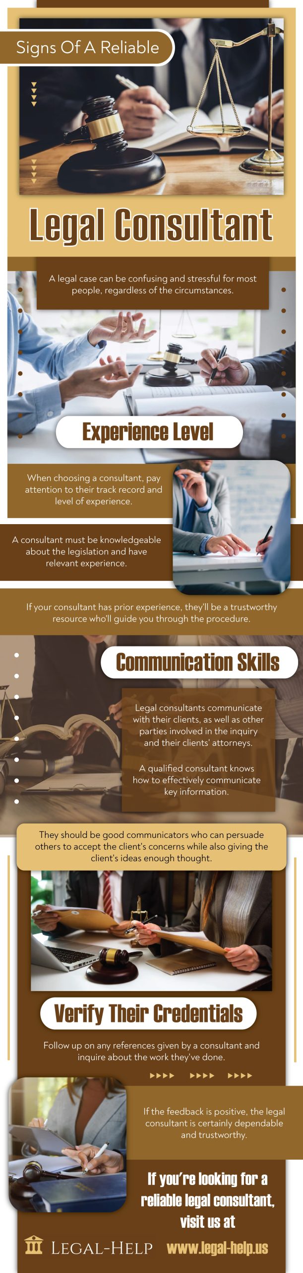 Signs of Reliable Legal Consultant - Infograph